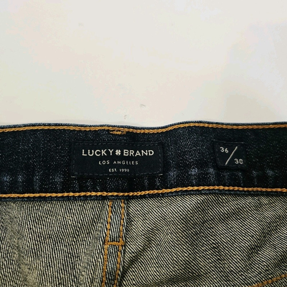 Lucky Brand Los Angeles Men's 361 Vintage Straight Jeans Dark 36 X 30 - Picture 6 of 7